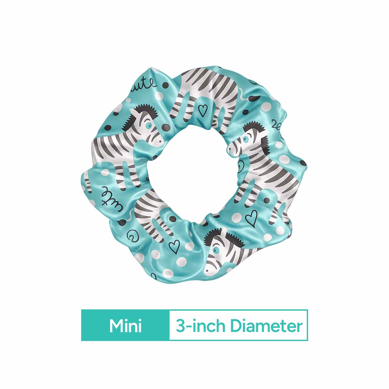a 3 inch custom mini scrunchie